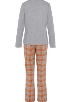 Nachtwäsche|Vivance Dreams Pyjama orange