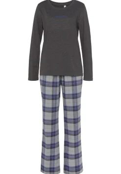 Nachtwäsche|Vivance Dreams Pyjama blau