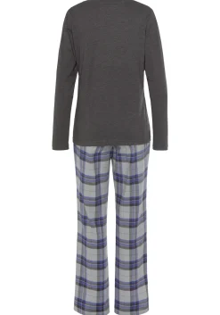 Nachtwäsche|Vivance Dreams Pyjama blau