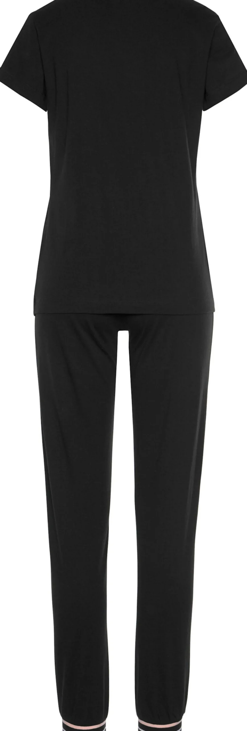 Nachtwäsche|s.Oliver Pyjama schwarz
