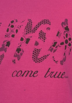 Nachtwäsche|Vivance Dreams Pyjama pink-schwarz