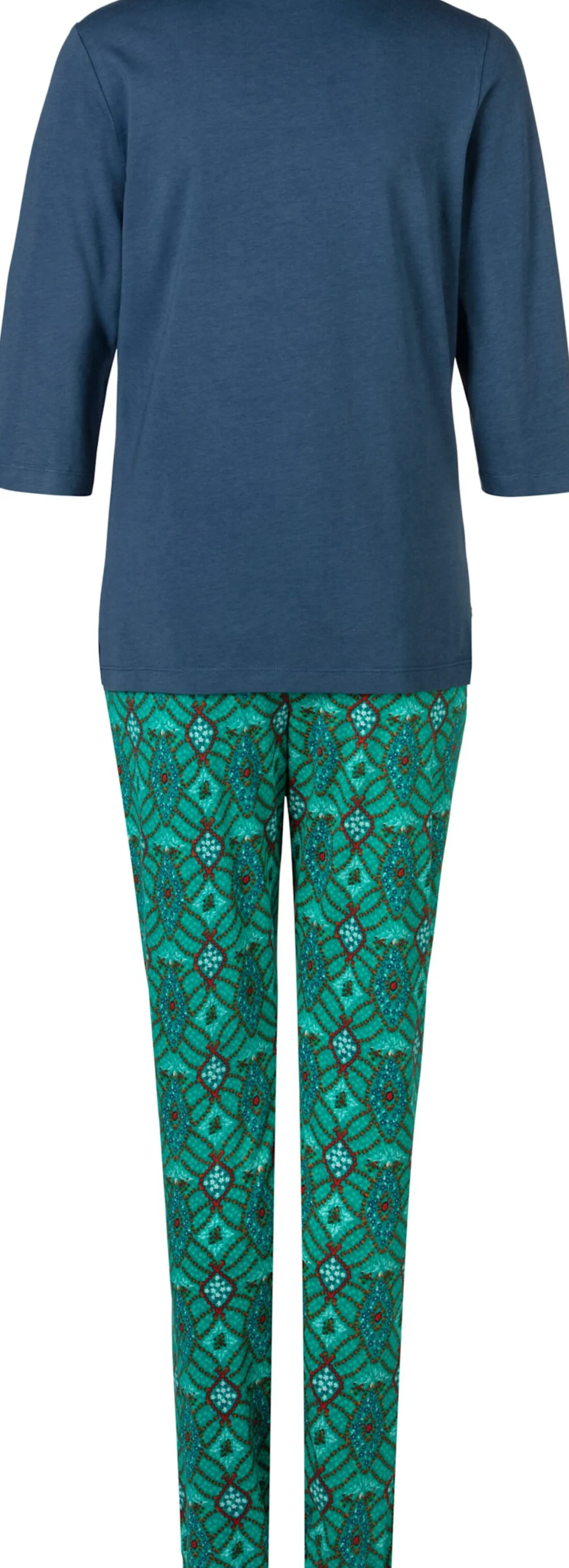 Nachtwäsche|s.Oliver Pyjama navy-moosgrün