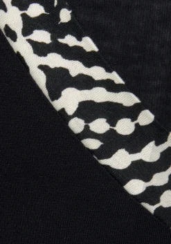 Nachtwäsche|LASCANA Pyjama schwarz-weißgepunktet