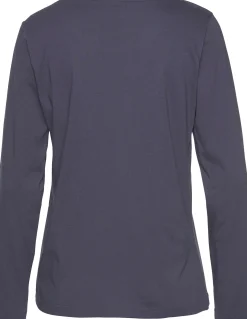 Nachtwäsche|Vivance Dreams Pyjama dunkelblau-gemustert