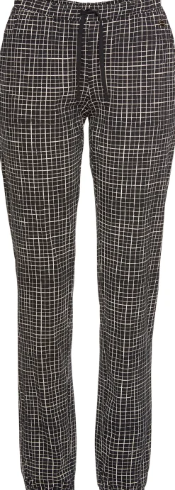 Nachtwäsche|LASCANA Pyjama nude-schwarz-kariert
