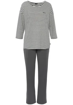 Nachtwäsche|H.I.S Pyjama anthrazit