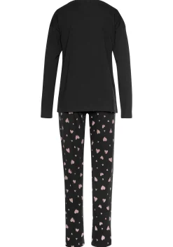 Nachtwäsche|Vivance Dreams Pyjama schwarz