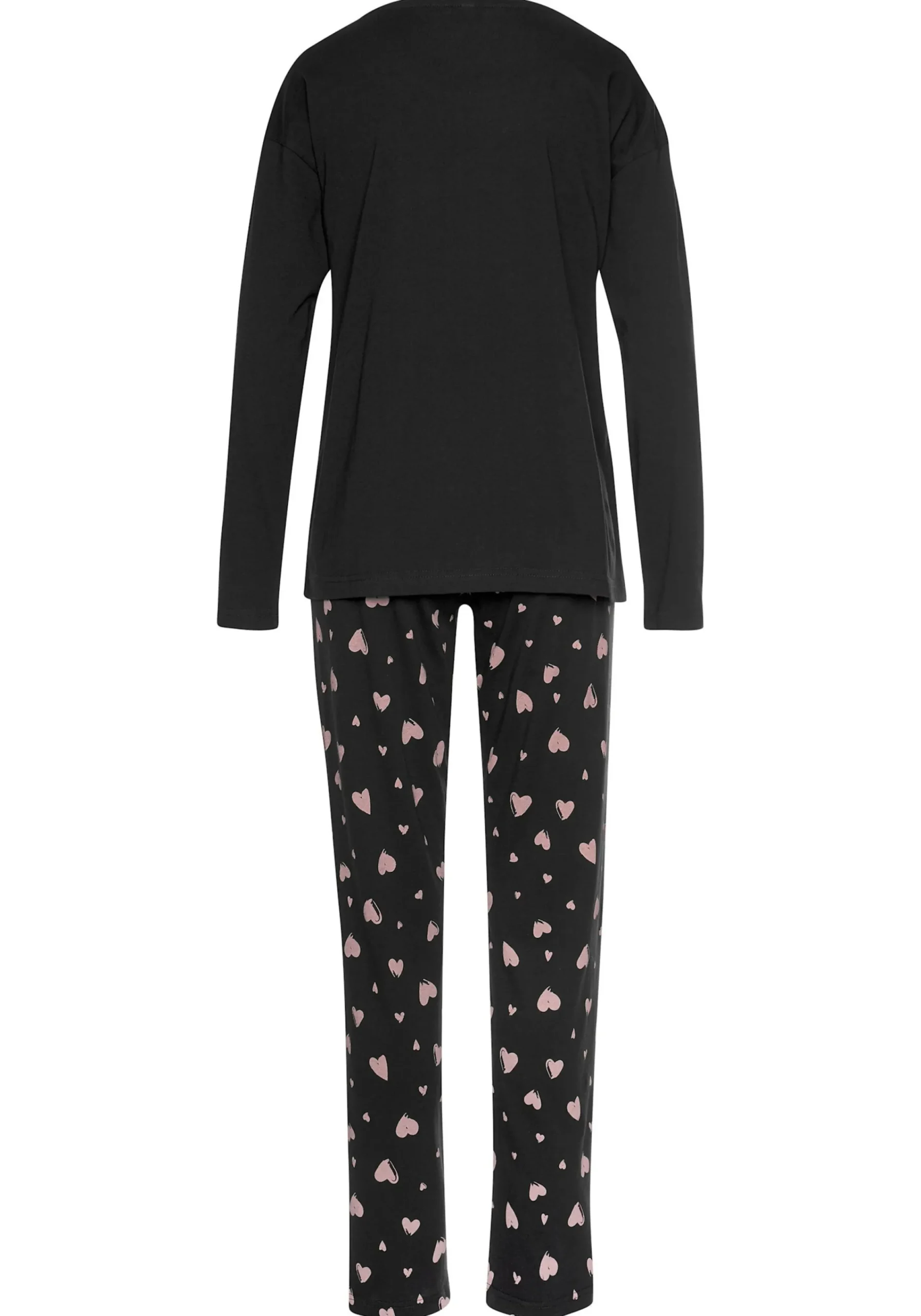 Nachtwäsche|Vivance Dreams Pyjama schwarz