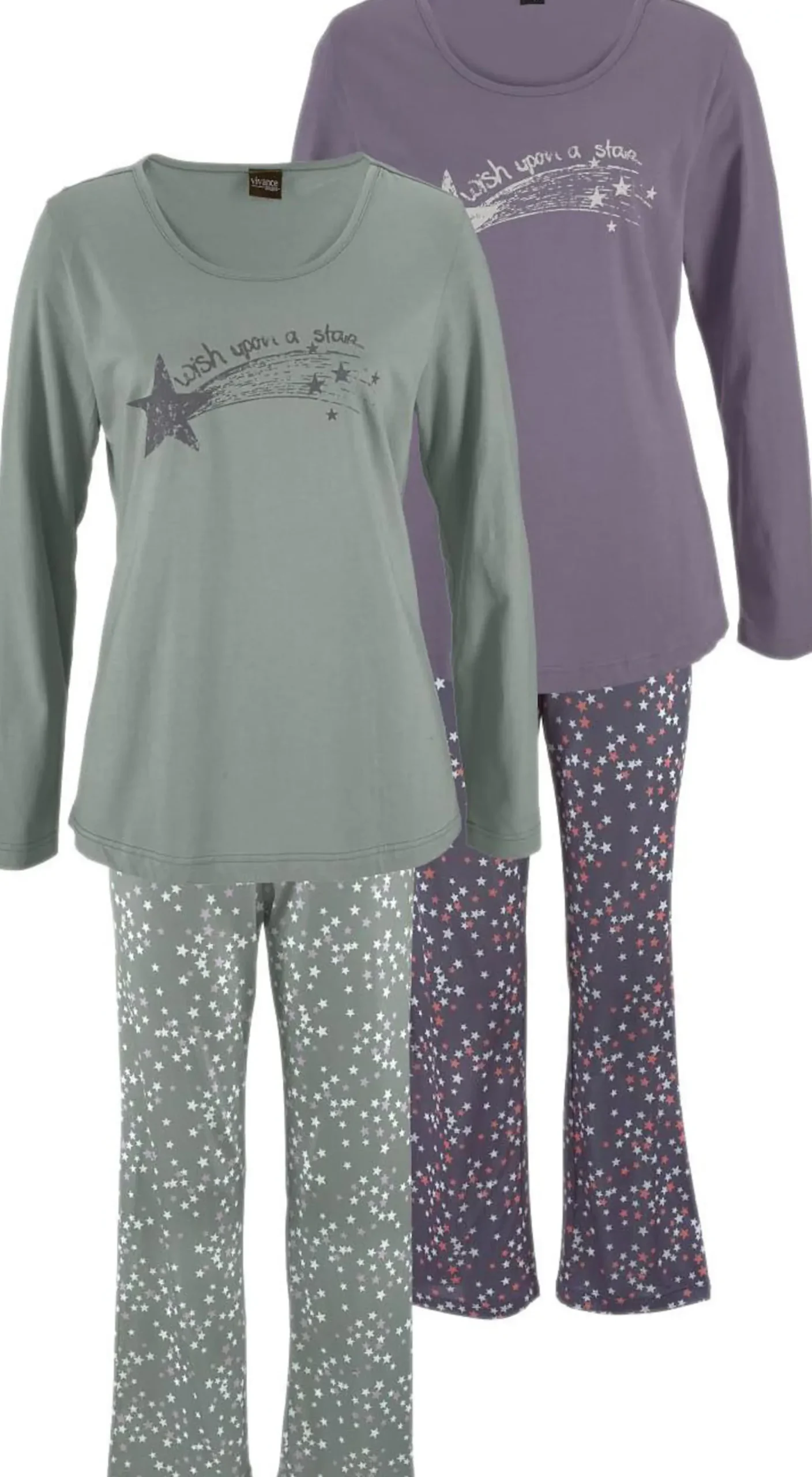 Nachtwäsche|Vivance Dreams Pyjama mint,lila