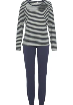 Nachtwäsche|Vivance Dreams Pyjama dunkelblau