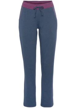 Nachtwäsche|Vivance Dreams Pyjama jeansblau-meliert