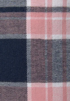 Nachtwäsche|H.I.S Pyjama lila-blau-rosa-kariert