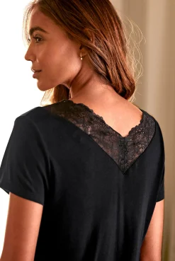 Nachtwäsche|LASCANA Pyjama schwarz