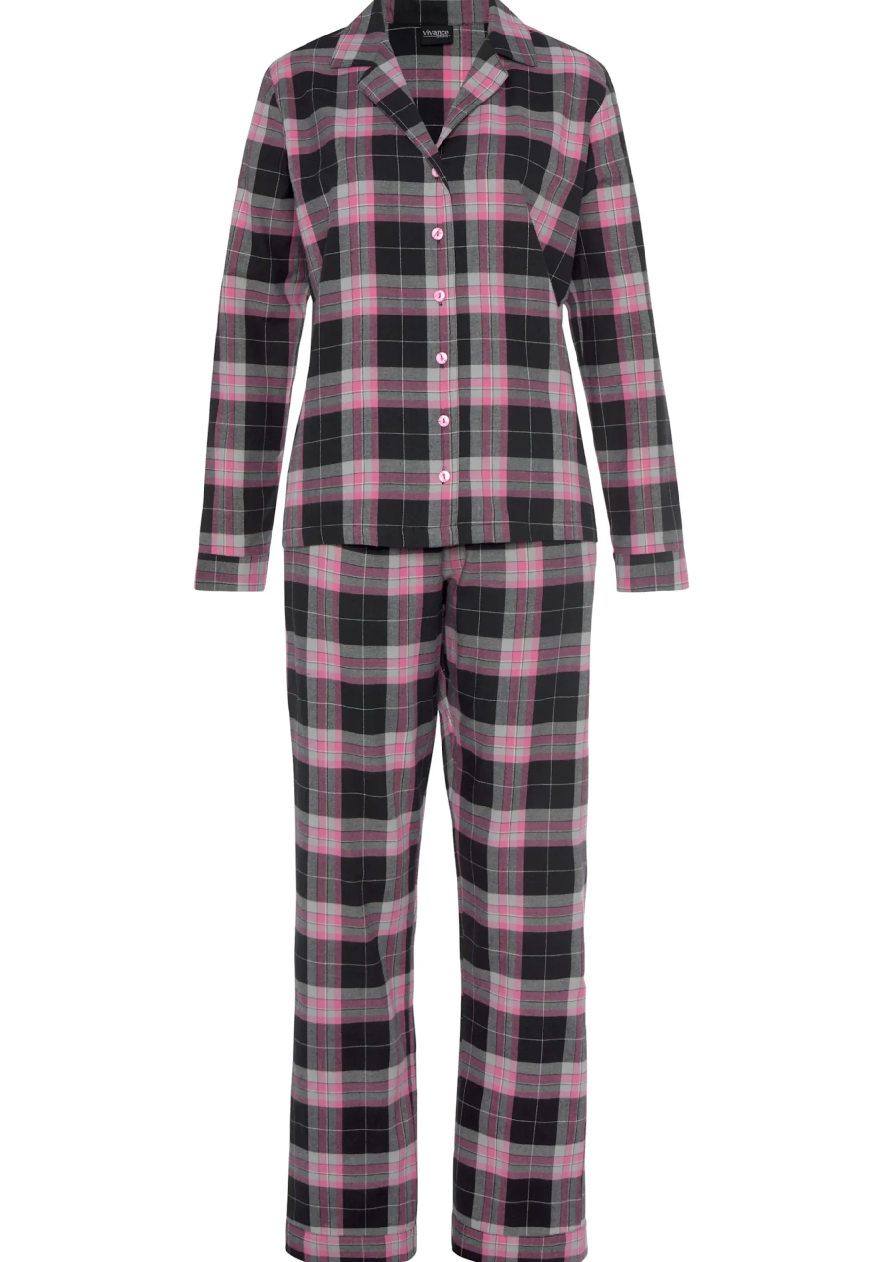 Nachtwäsche|Vivance Dreams Pyjama pink