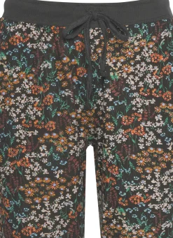 Nachtwäsche|Vivance Dreams Pyjama sand-geblümt,dunkelgrau-geblümt
