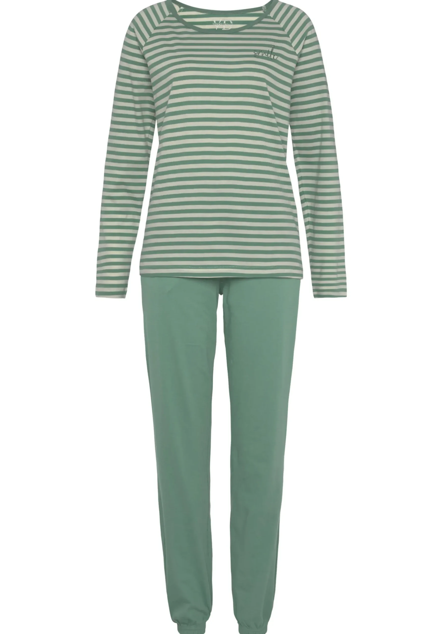 Nachtwäsche|Vivance Dreams Pyjama grün