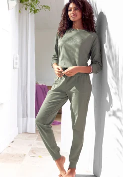 Nachtwäsche|KangaROOS Pyjama khaki