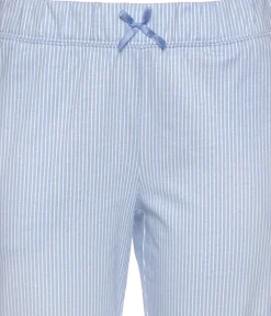 Nachtwäsche|Vivance Dreams Pyjama blau-weiß