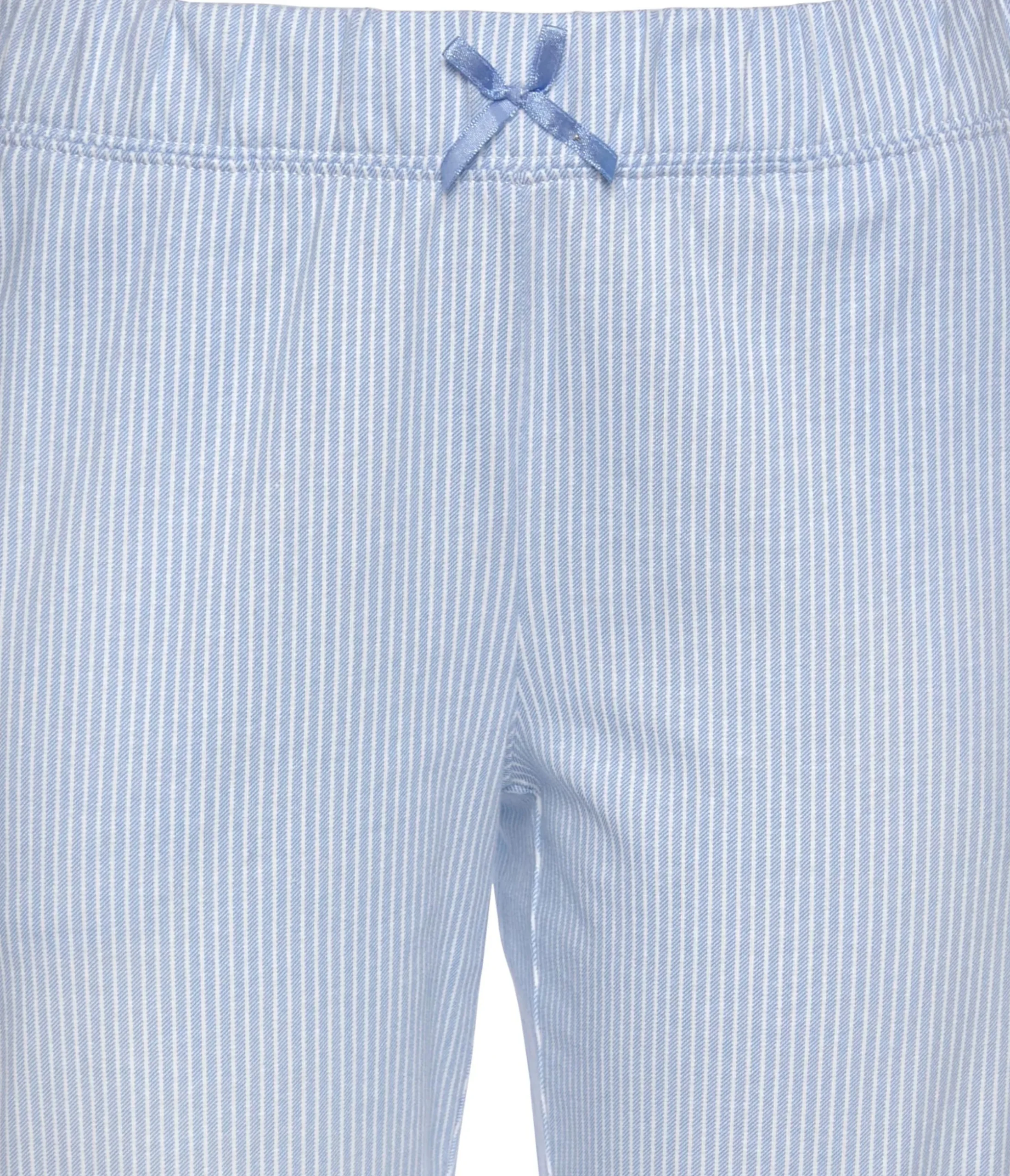 Nachtwäsche|Vivance Dreams Pyjama blau-weiß