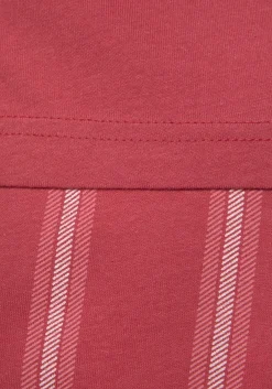 Nachtwäsche|Vivance Dreams Pyjama rot-gestreift