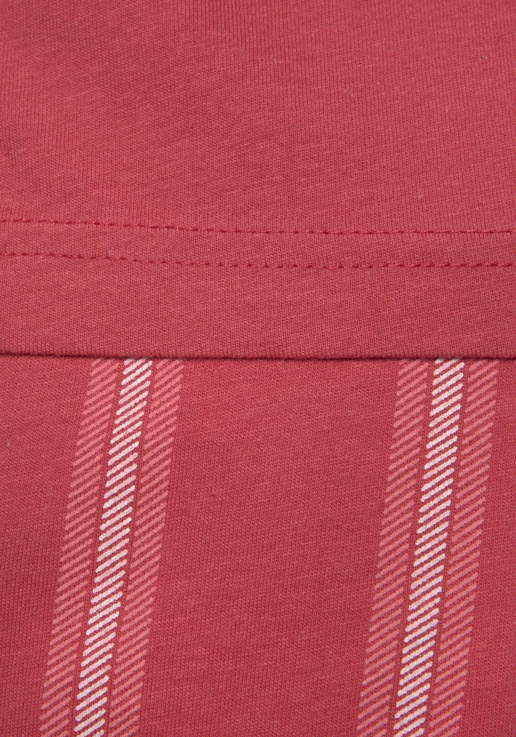 Nachtwäsche|Vivance Dreams Pyjama rot-gestreift