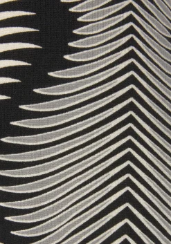 Nachtwäsche|LASCANA Pyjamahose schwarz-weißbedruckt