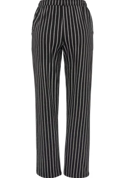 Nachtwäsche|Vivance Dreams Pyjamahose schwarz-weißgestreift