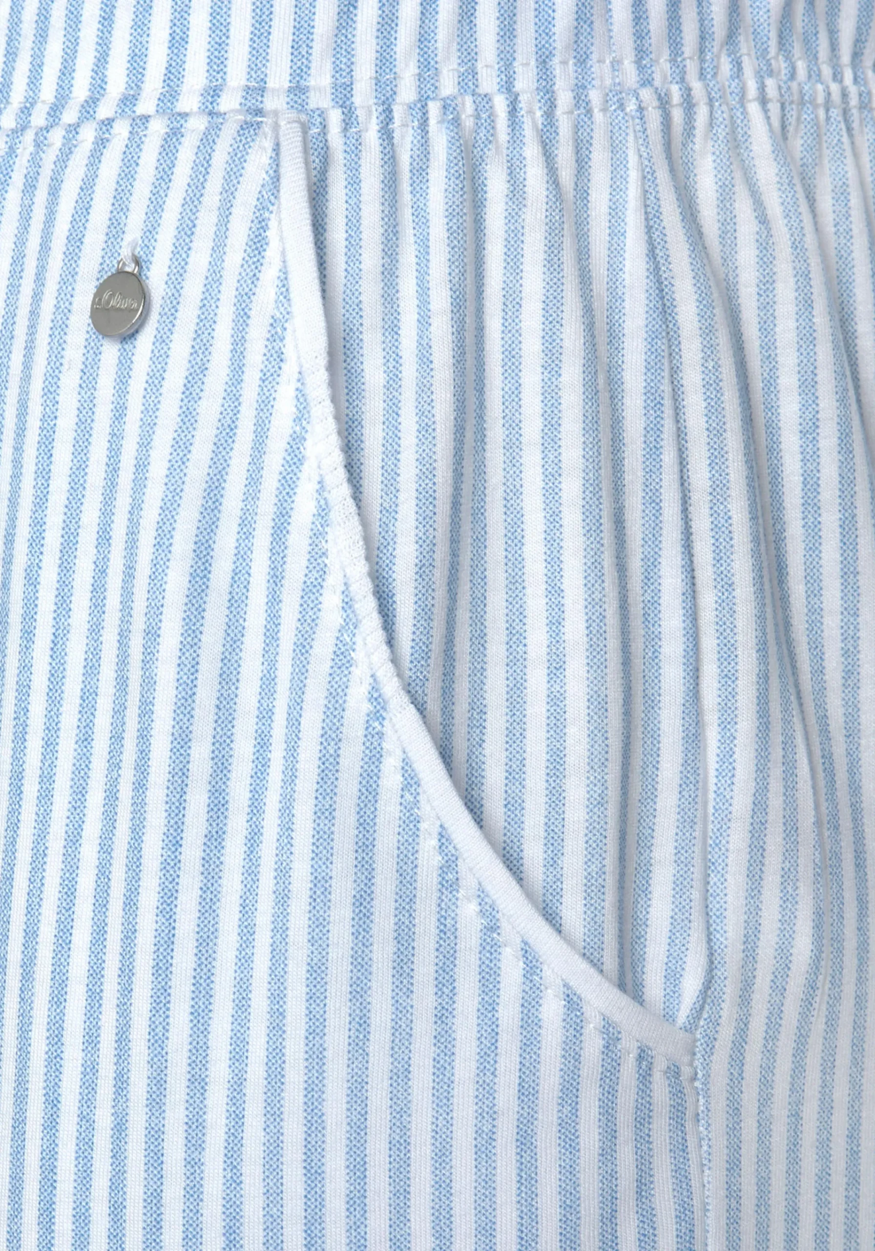 Nachtwäsche|s.Oliver Pyjamahose himmelblau-gestreift