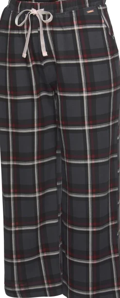 Nachtwäsche|s.Oliver Pyjamahose bordeaux-kariert
