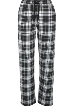 Nachtwäsche|Vivance Dreams Pyjamahose schwarz-weißkariert