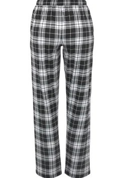 Nachtwäsche|Vivance Dreams Pyjamahose schwarz-weißkariert
