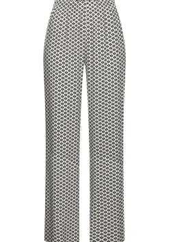 Nachtwäsche|LASCANA Pyjamahose schwarz-weiß-gemustert