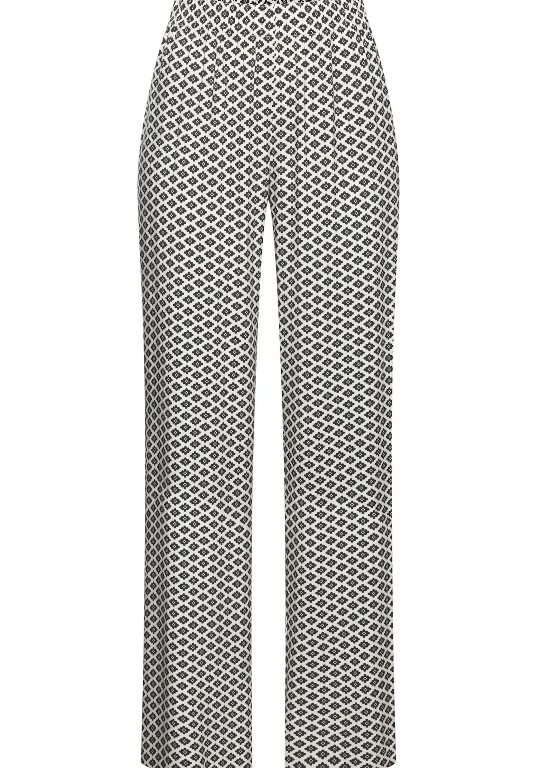 Nachtwäsche|LASCANA Pyjamahose schwarz-weiß-gemustert