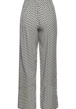 Nachtwäsche|LASCANA Pyjamahose schwarz-weiß-gemustert