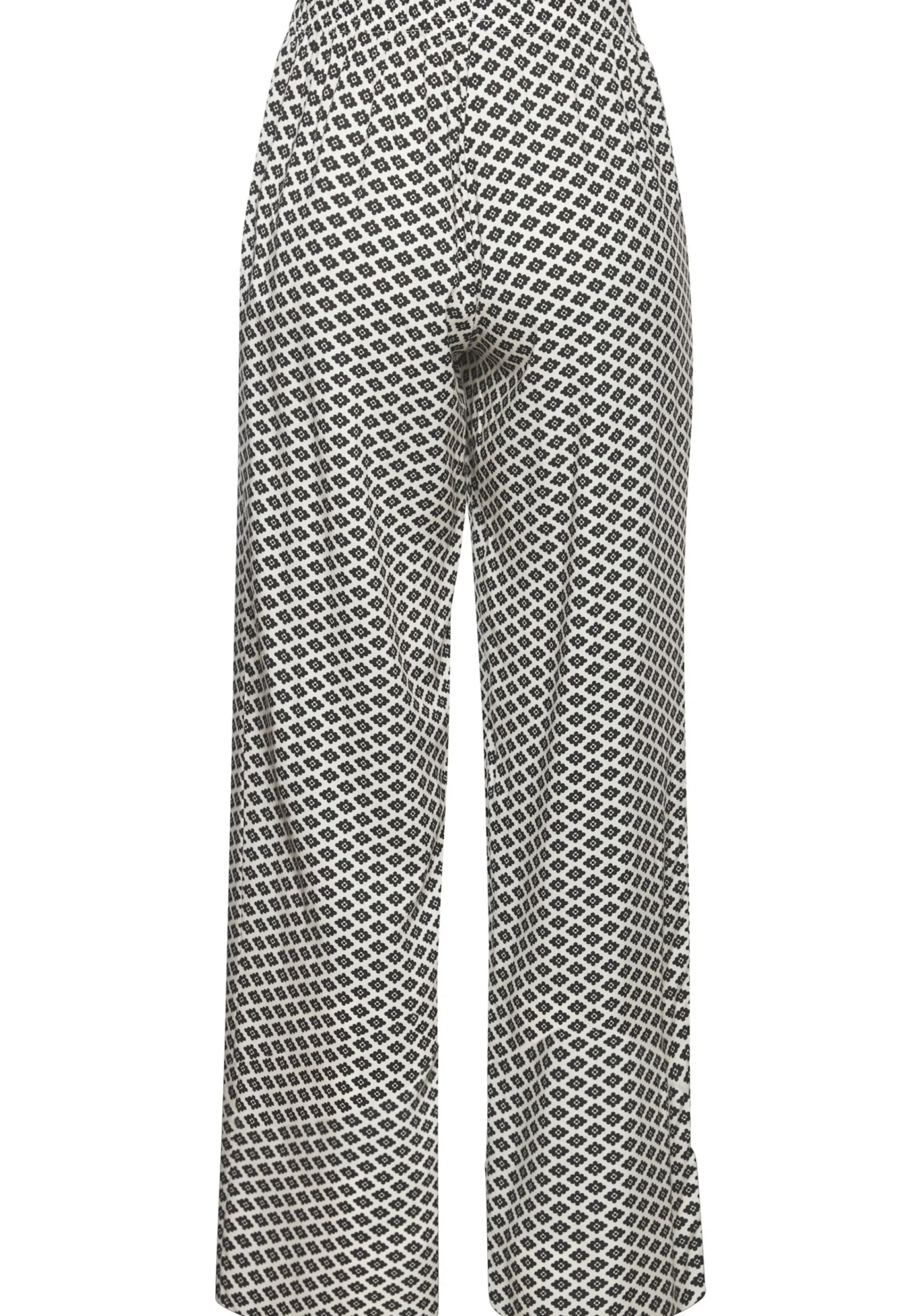 Nachtwäsche|LASCANA Pyjamahose schwarz-weiß-gemustert