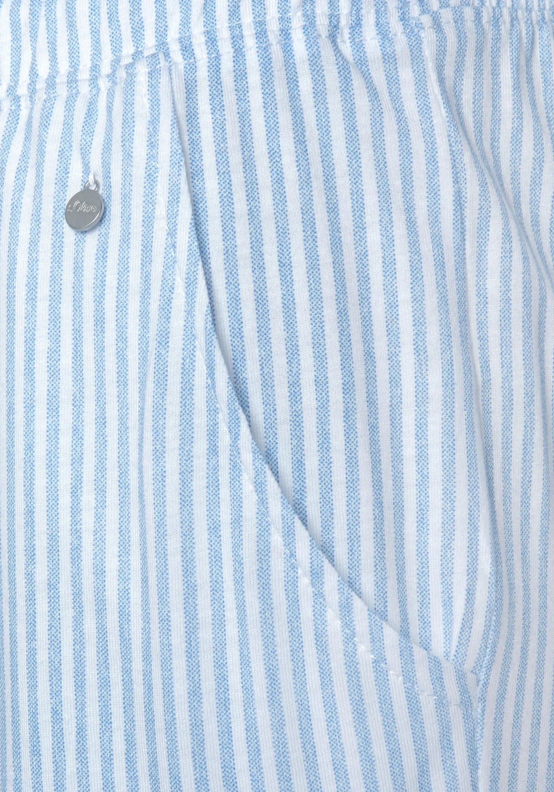 Nachtwäsche|s.Oliver Pyjamahose himmelblau-gestreift
