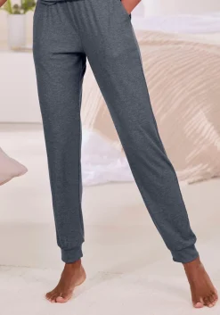 Nachtwäsche|Vivance Dreams Pyjamahose anthrazit