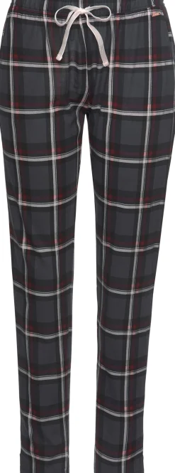 Nachtwäsche|s.Oliver Pyjamahose bordeaux-kariert
