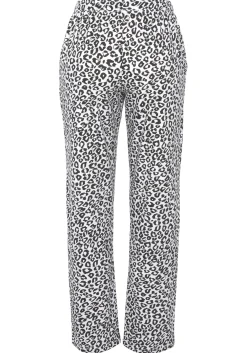 Nachtwäsche|Vivance Dreams Pyjamahose schwarz-weißgemustert
