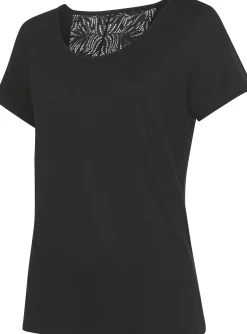 Nachtwäsche|LASCANA Pyjamaoberteil schwarz