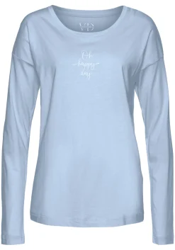 Nachtwäsche|Vivance Dreams Pyjamaoberteil hellblau