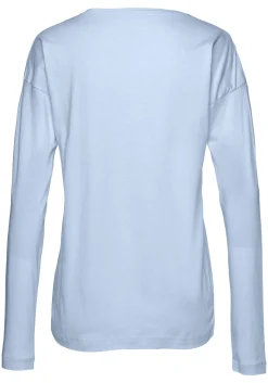 Nachtwäsche|Vivance Dreams Pyjamaoberteil hellblau