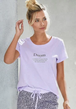 Nachtwäsche|Vivance Dreams Pyjamaoberteil violett