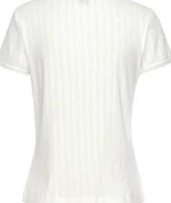 Nachtwäsche|s.Oliver Pyjamaoberteil ecru