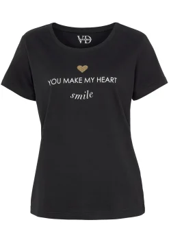 Nachtwäsche|Vivance Dreams Pyjamaoberteil schwarz