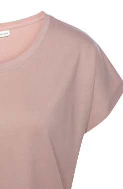 Nachtwäsche|LASCANA Pyjamaoberteil altrosa