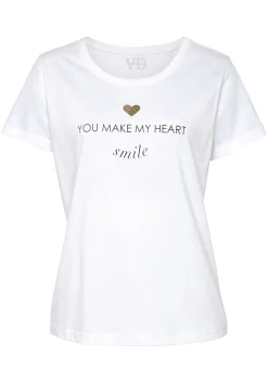 Nachtwäsche|Vivance Dreams Pyjamaoberteil weiß