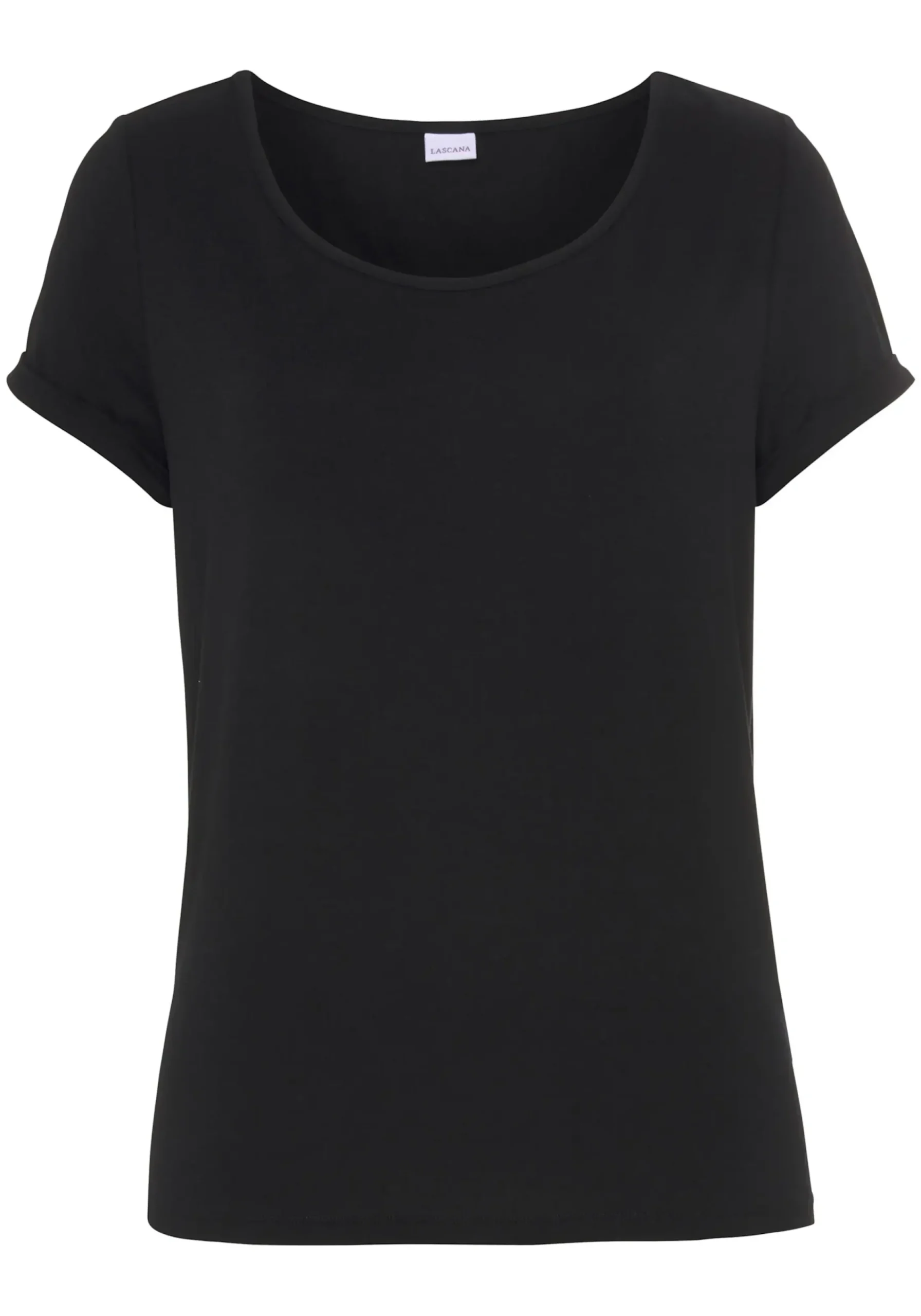 Strandmode|Shirts|LASCANA Pyjamaoberteil schwarz