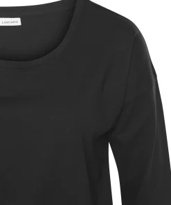 Nachtwäsche|LASCANA Pyjamaoberteil schwarz