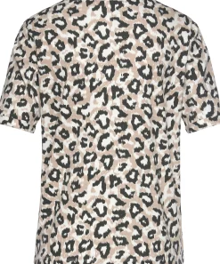 Homewear|Nachtwäsche|LASCANA Pyjamaoberteil ecru-nougat-schwarz